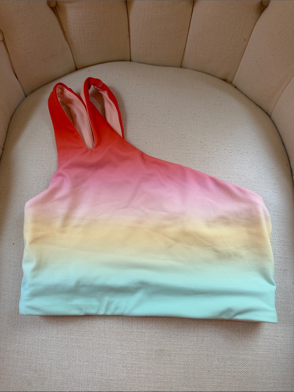 Fabletics Gradient One-Shoulder sports bra